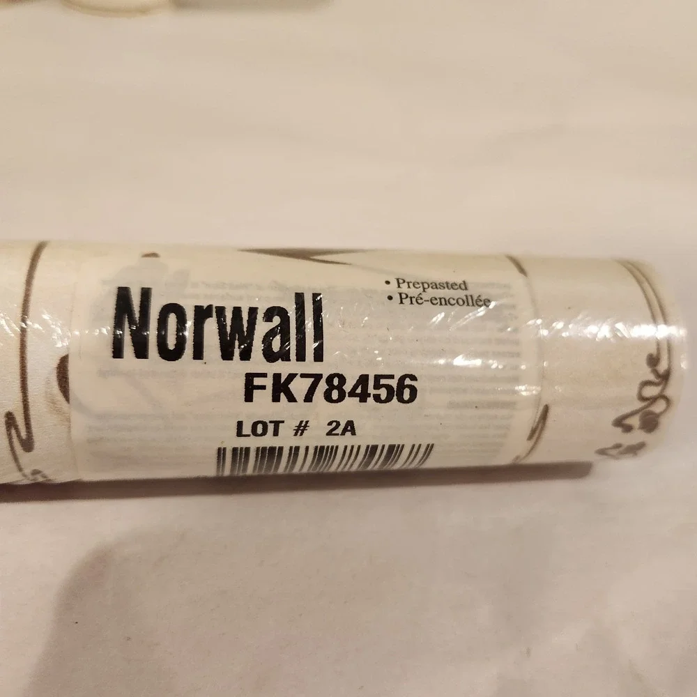 3 Rolls Of Vintage Norwall Prepasted Vynal Wallpaper Border 5 Yards Mocha Java
